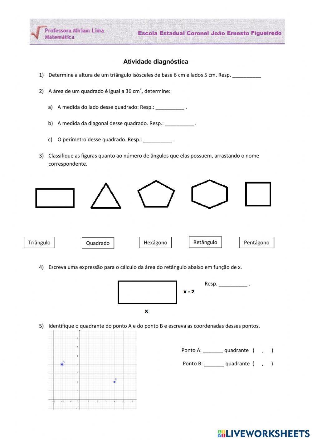 Atividade Diagnóstica