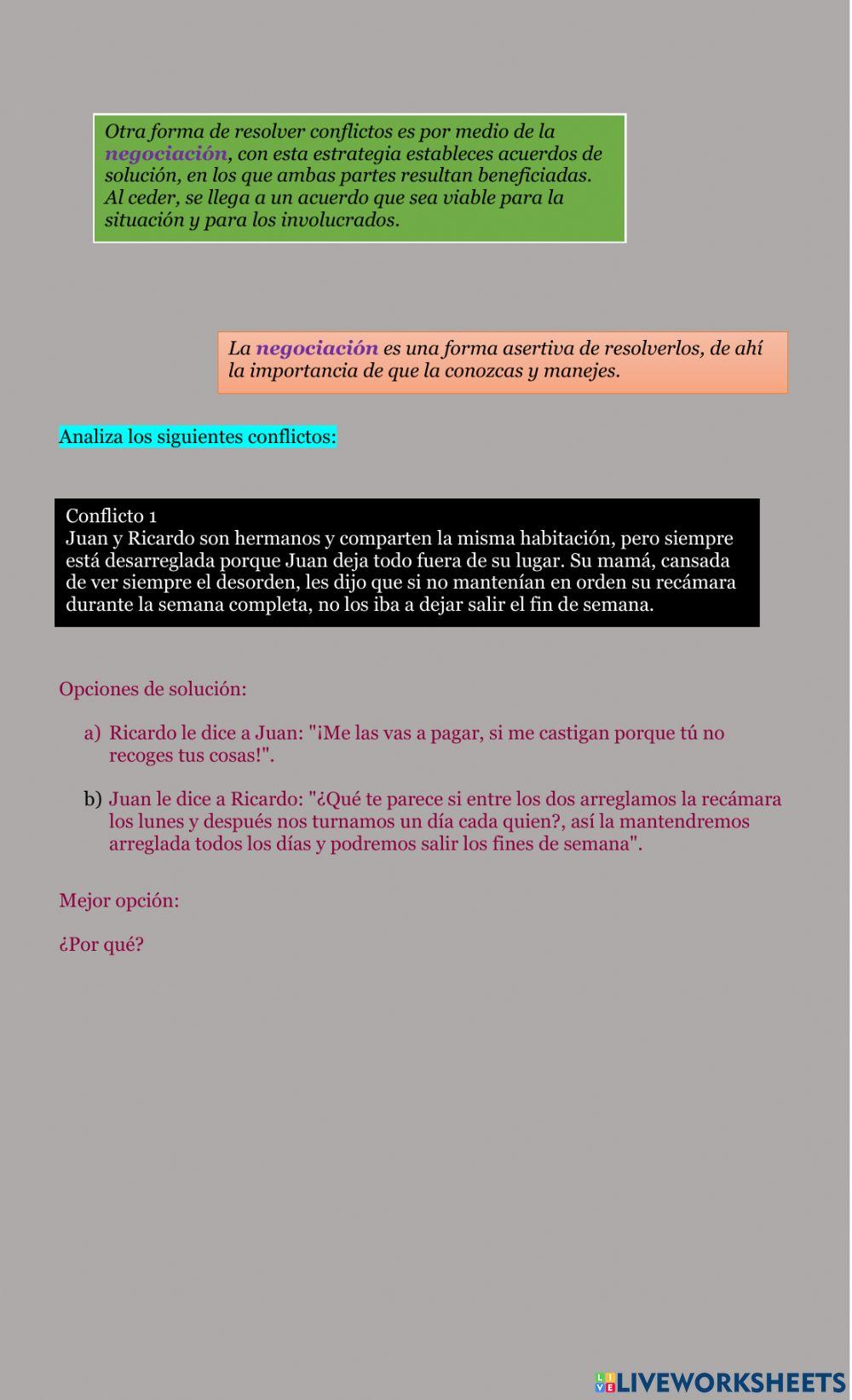 Manejo del conflicto