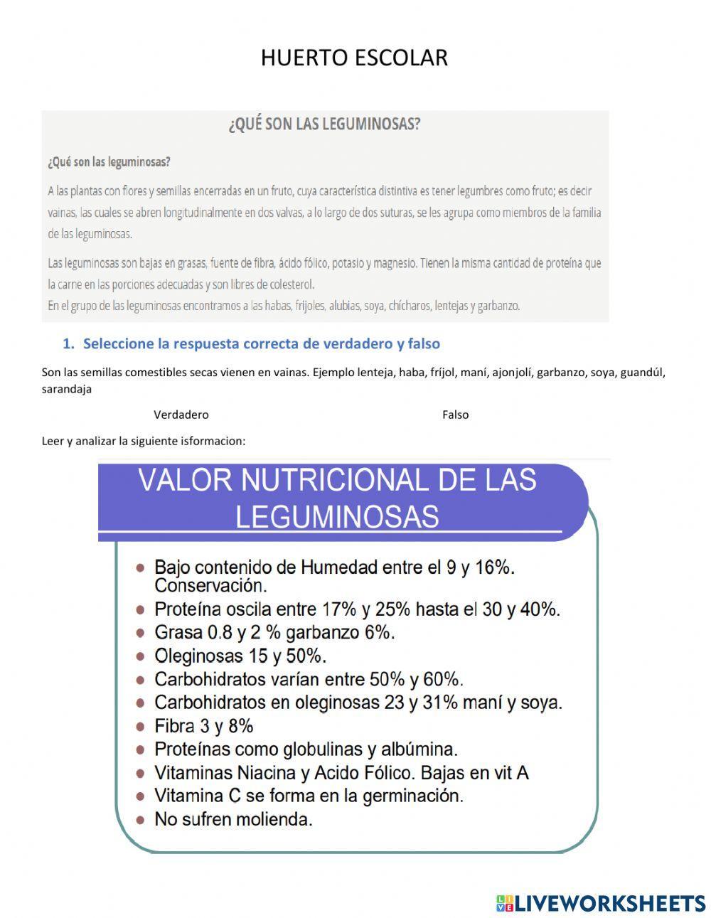 Siembra y cultivo de leguminosas