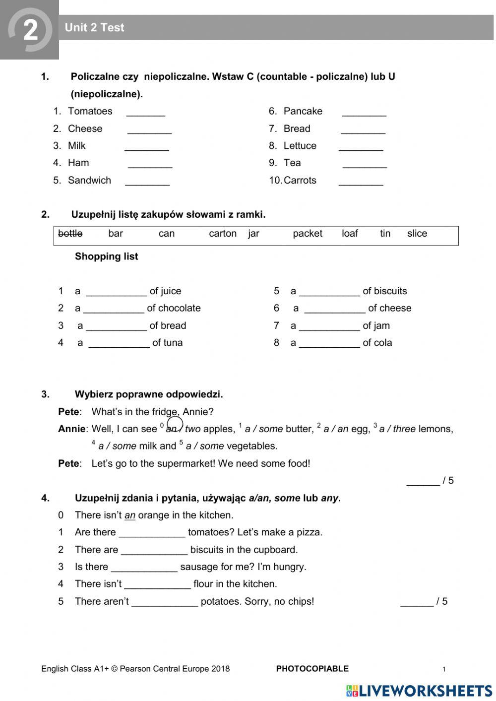 6419028 English Class A1 Unit 2 Test Wioletta 6419028-english-class-a1-unit-2-test-wioletta