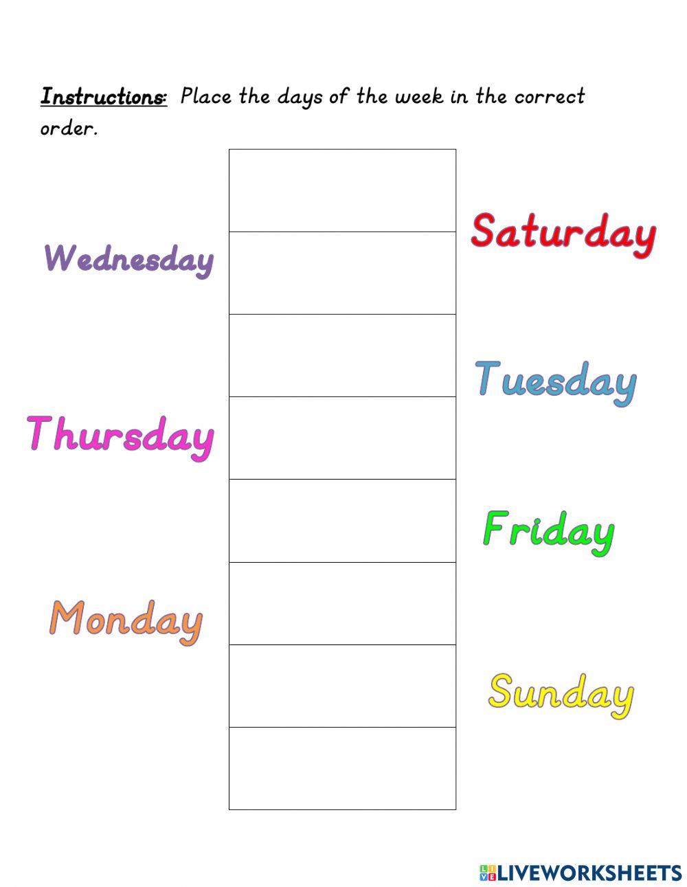 Days of the Week (Calendar)