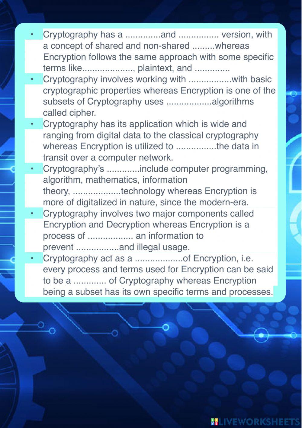 Encryption and decryption 2