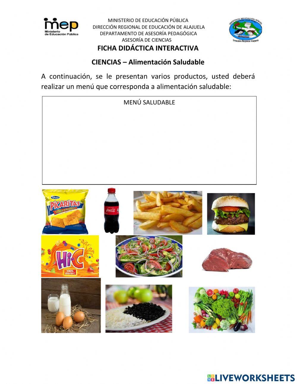 Ciencias, Alimentación saludable