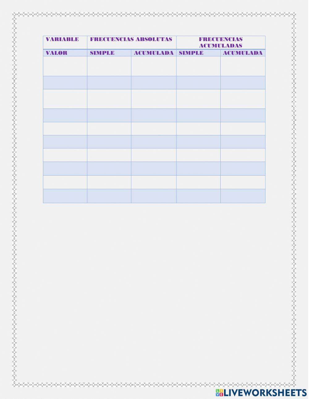 Distribucion de frecuencias