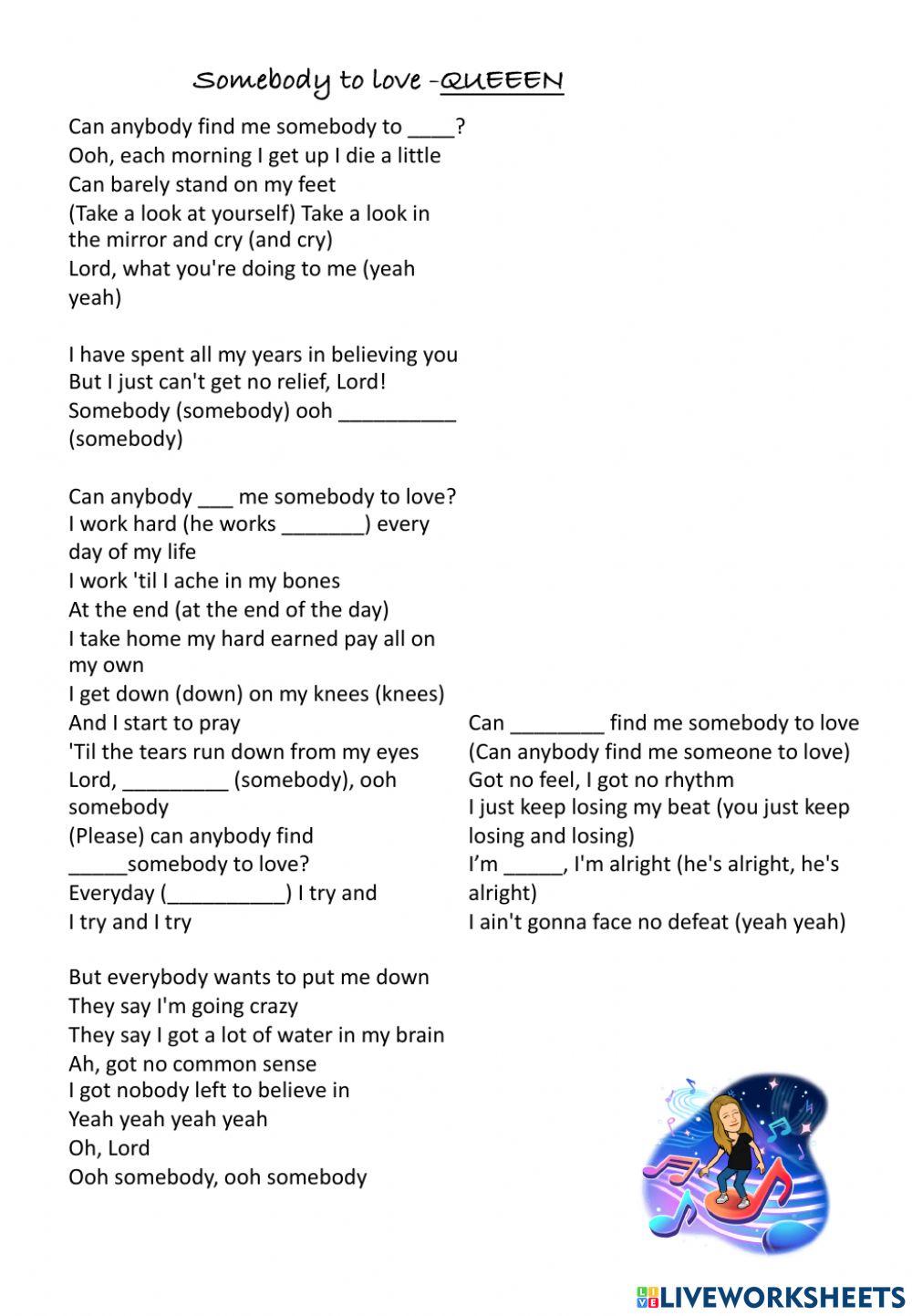 Somebody to love -Queen