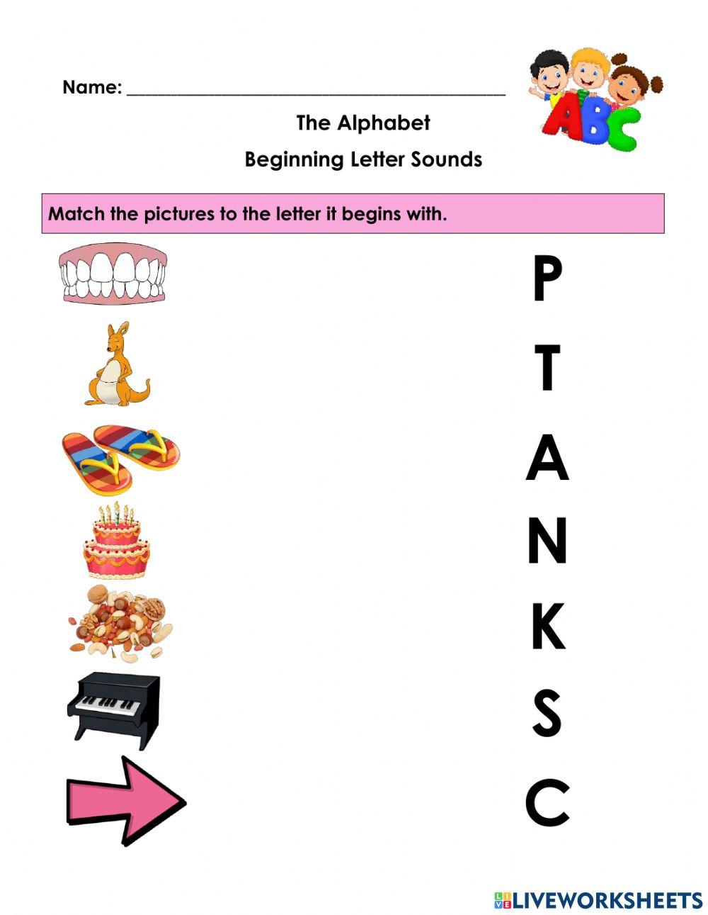 Alphabet Beginning Sounds