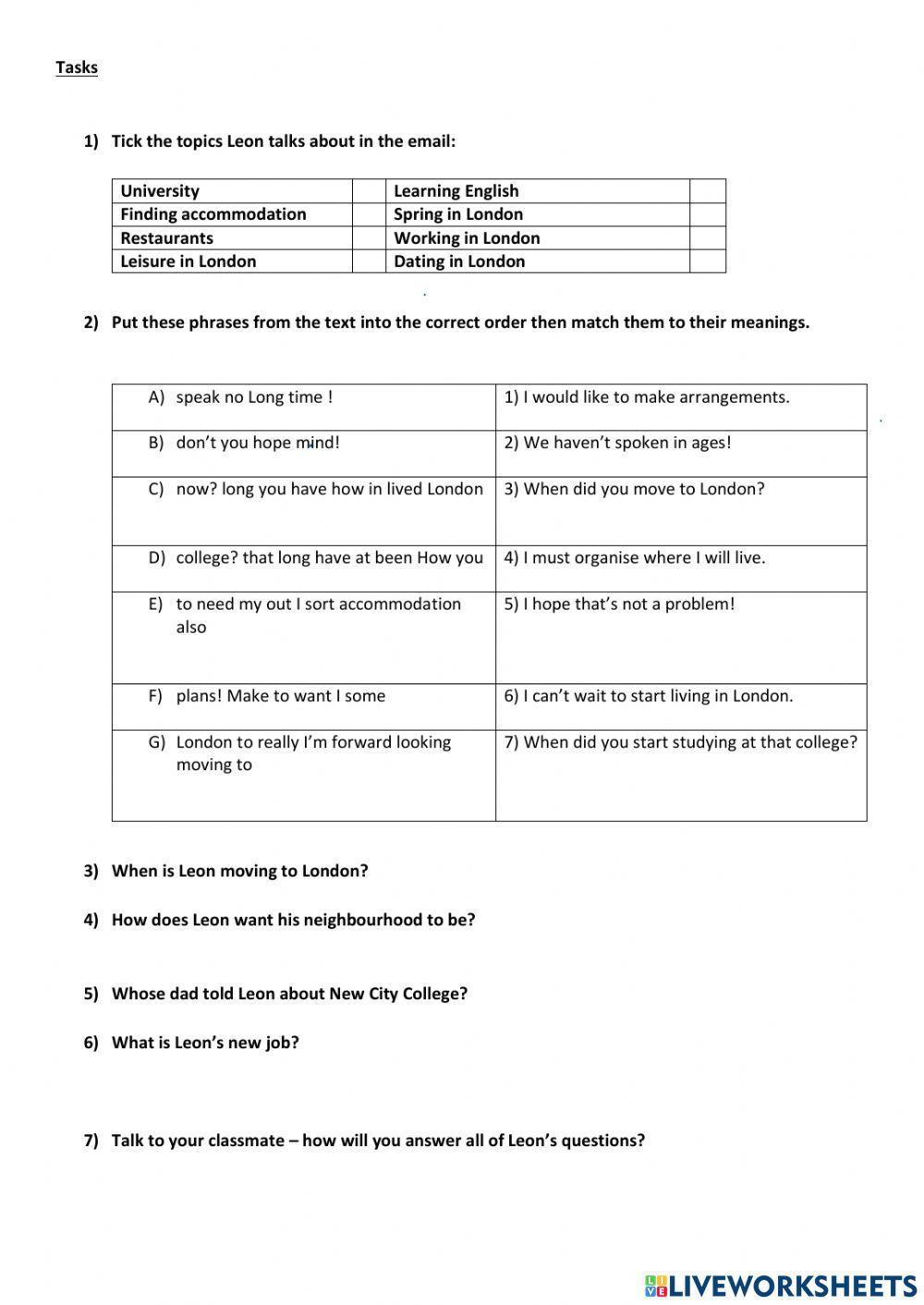 Writing an informal email