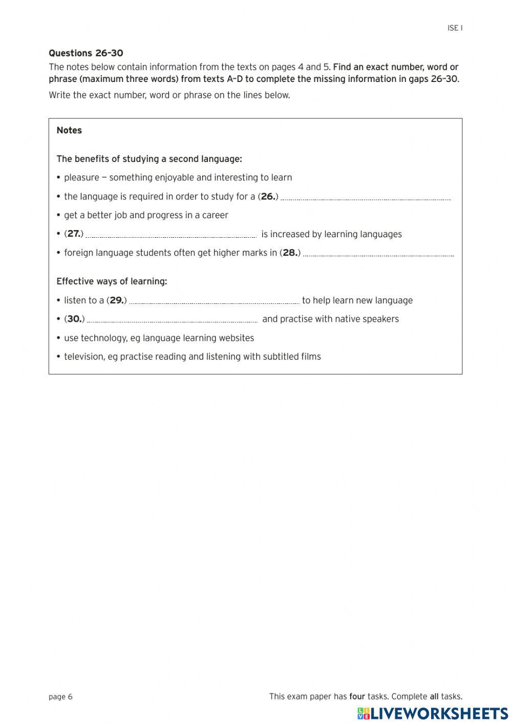 ISE1.2 FIRST TERM EXAM