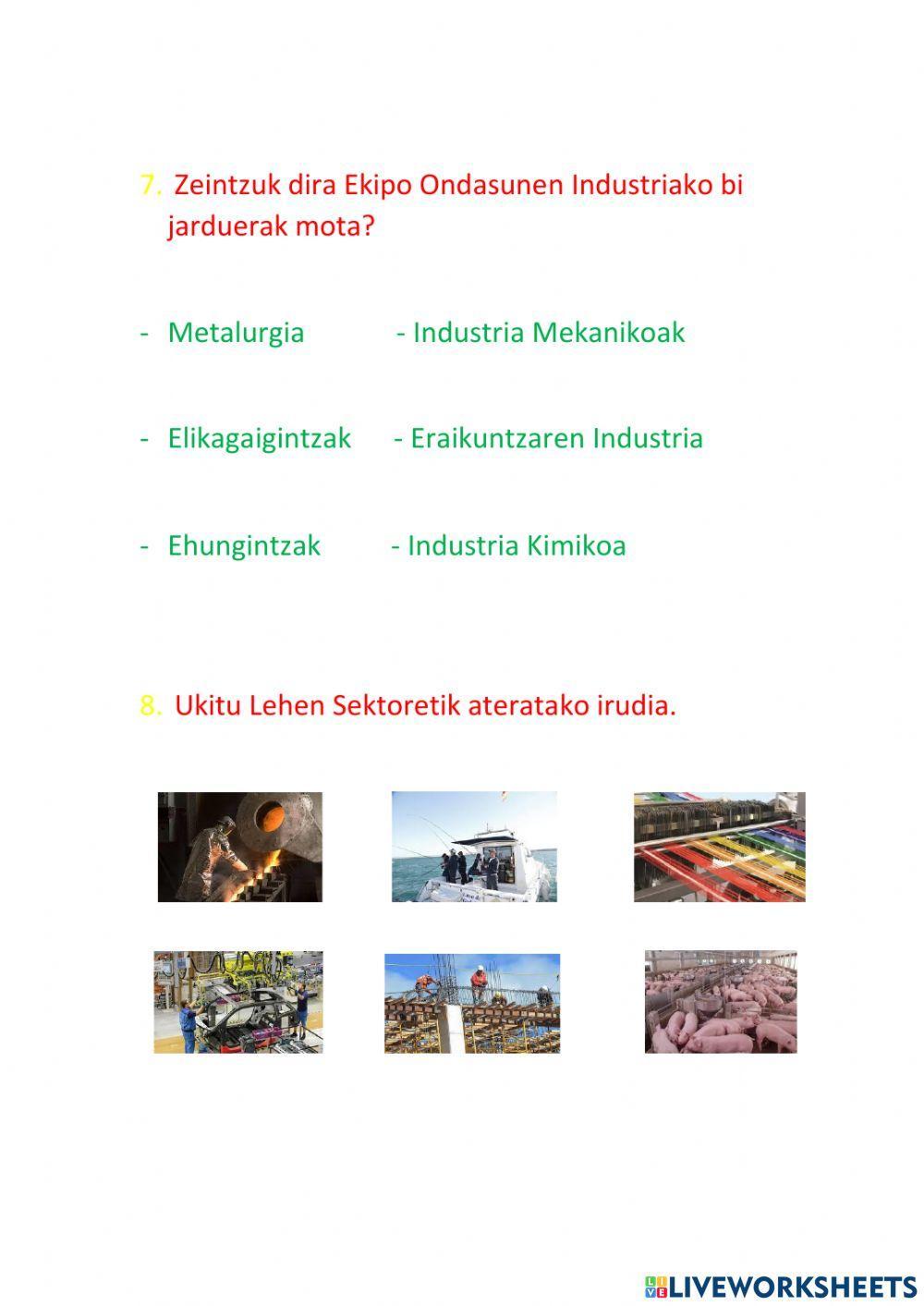 Lehen Sektorea eta Bigarren Sektorea