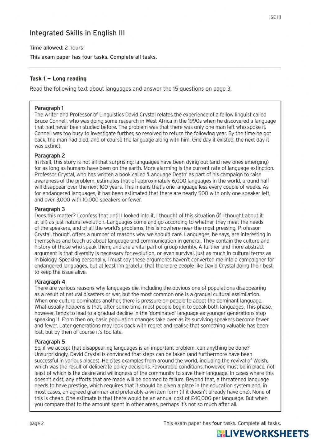 ISE3.1  FIRST TERM EXAM