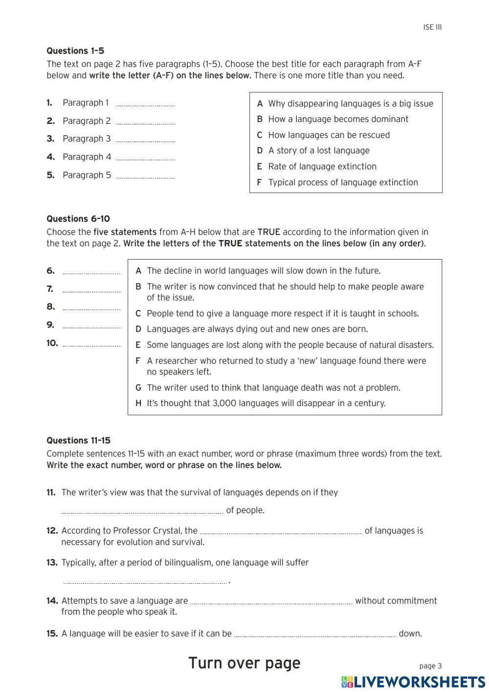 ISE3.1  FIRST TERM EXAM