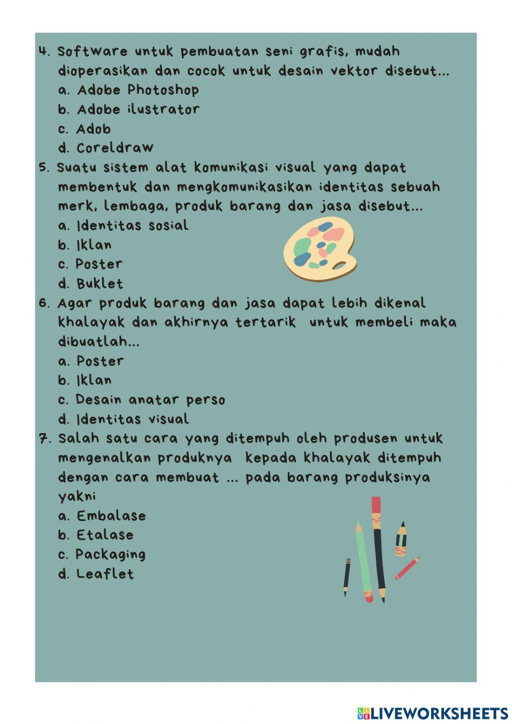 Ulangan harian seni grafis kelas ix