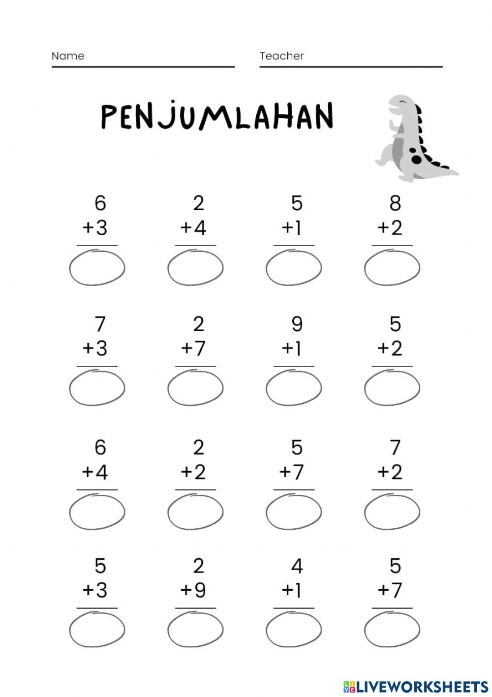 Penjumlahan 1-10