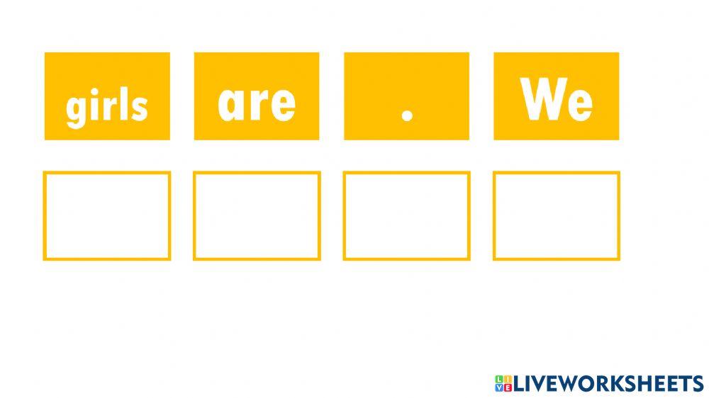 Sentences - Verb to be