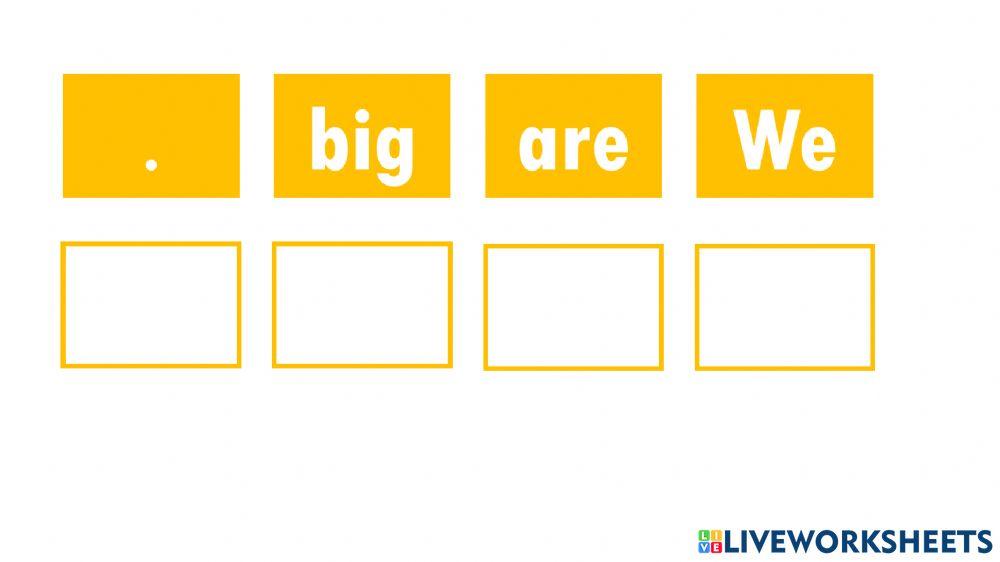 Sentences - Verb to be