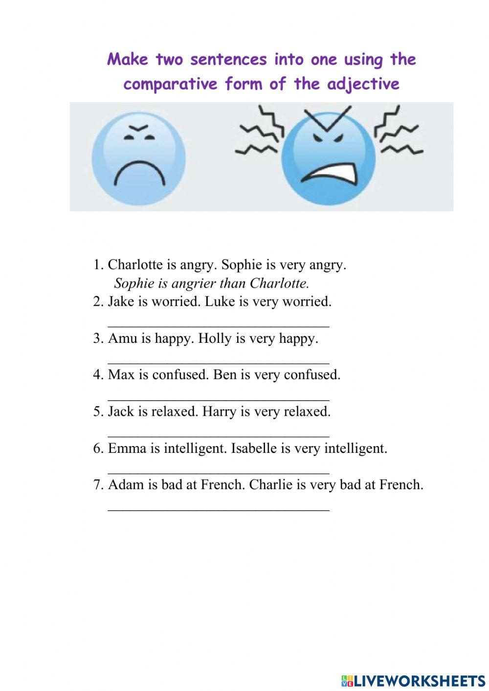 Comparative adjectives (A2) Comparative adjectives (A2)