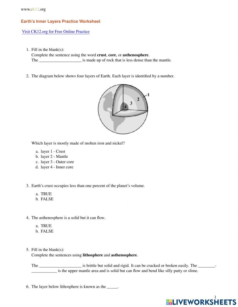 Earth's Inner Layers