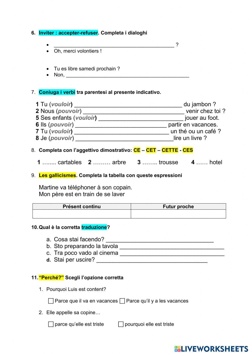 6A-Les fêtes et les invitations