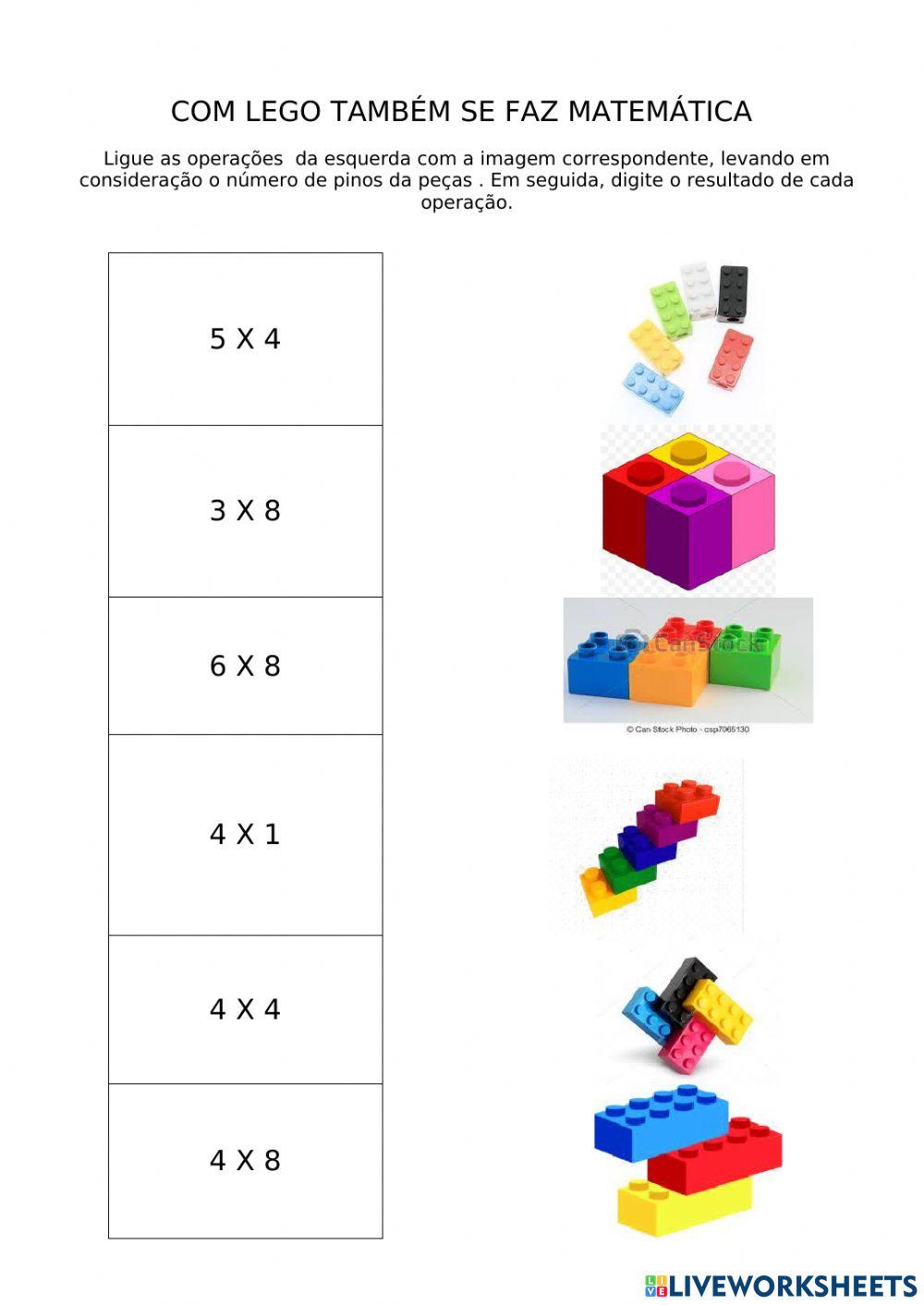 Com lego também se faz matemática ii