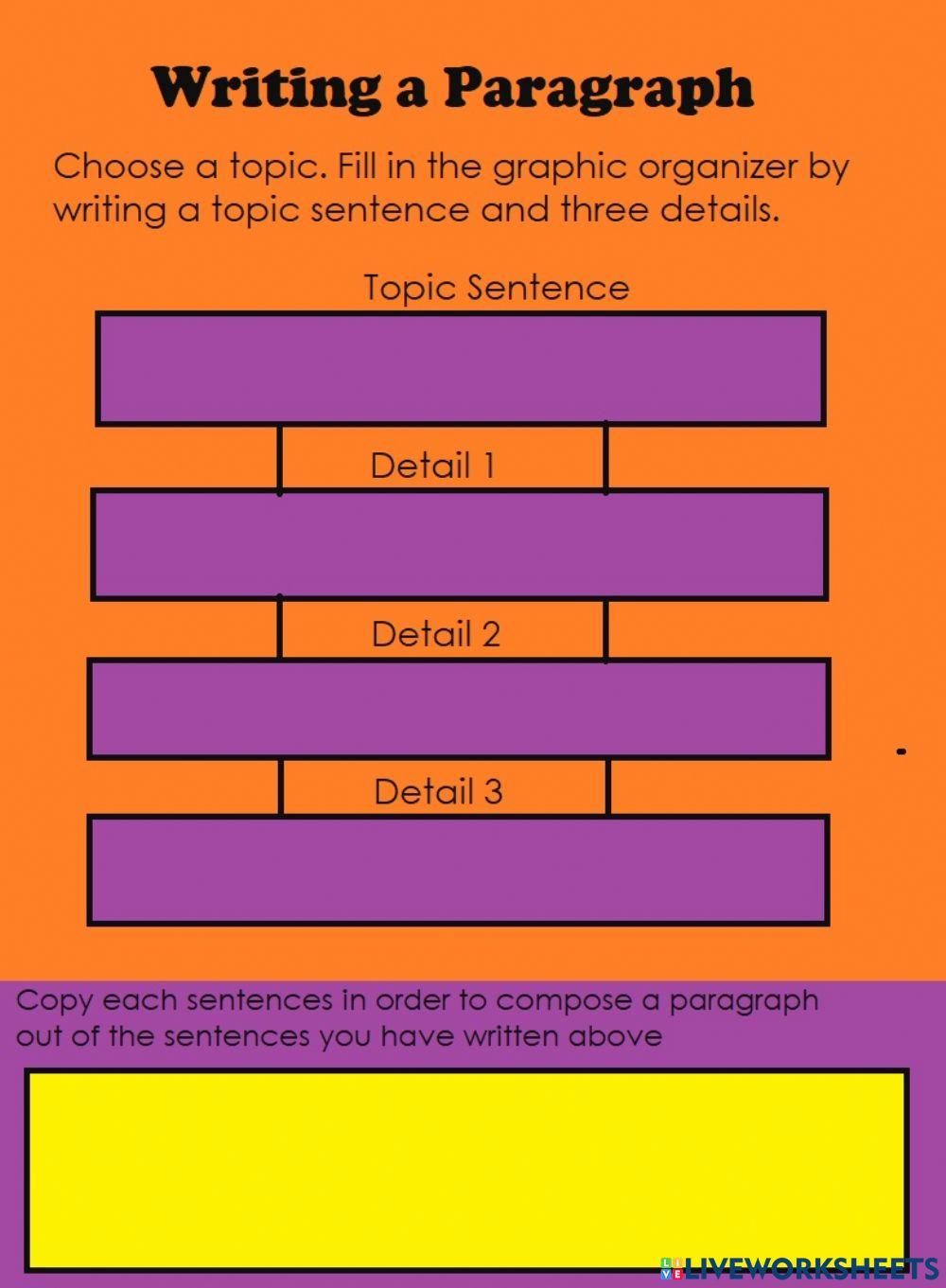 Writing a Paragraph 5