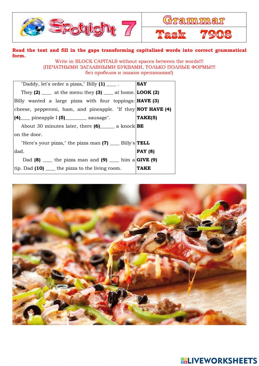 Spotlight 7 Task 7908