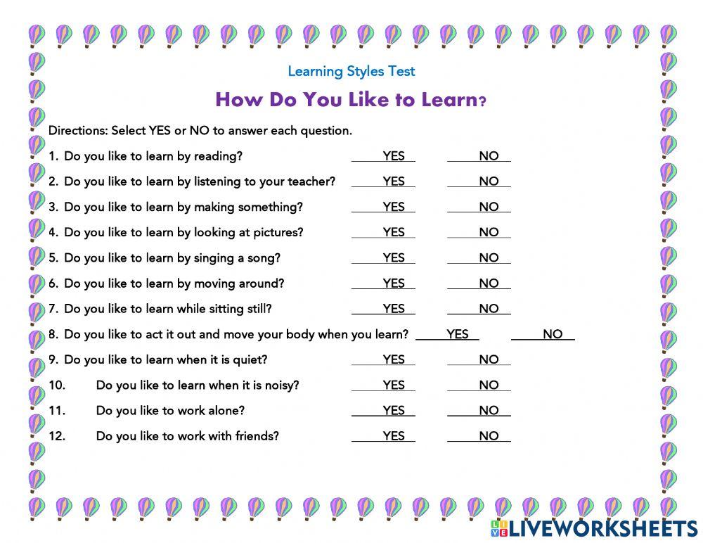 717846 | Learning Styles Test | Anthia Fernander | 717846-learning-styles-test-anthia-fernander