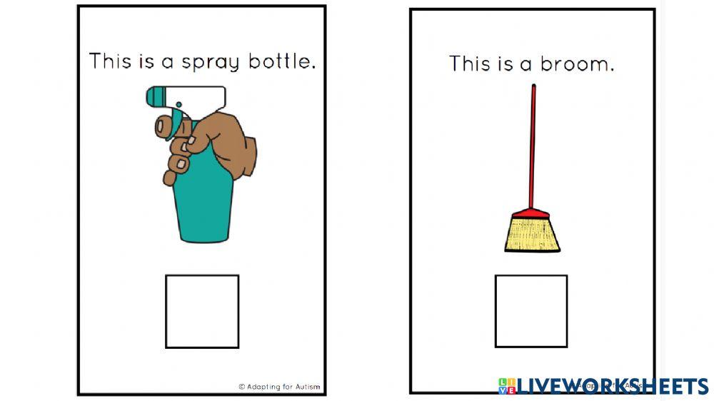 Cleaning Supplies Adapted Book 2