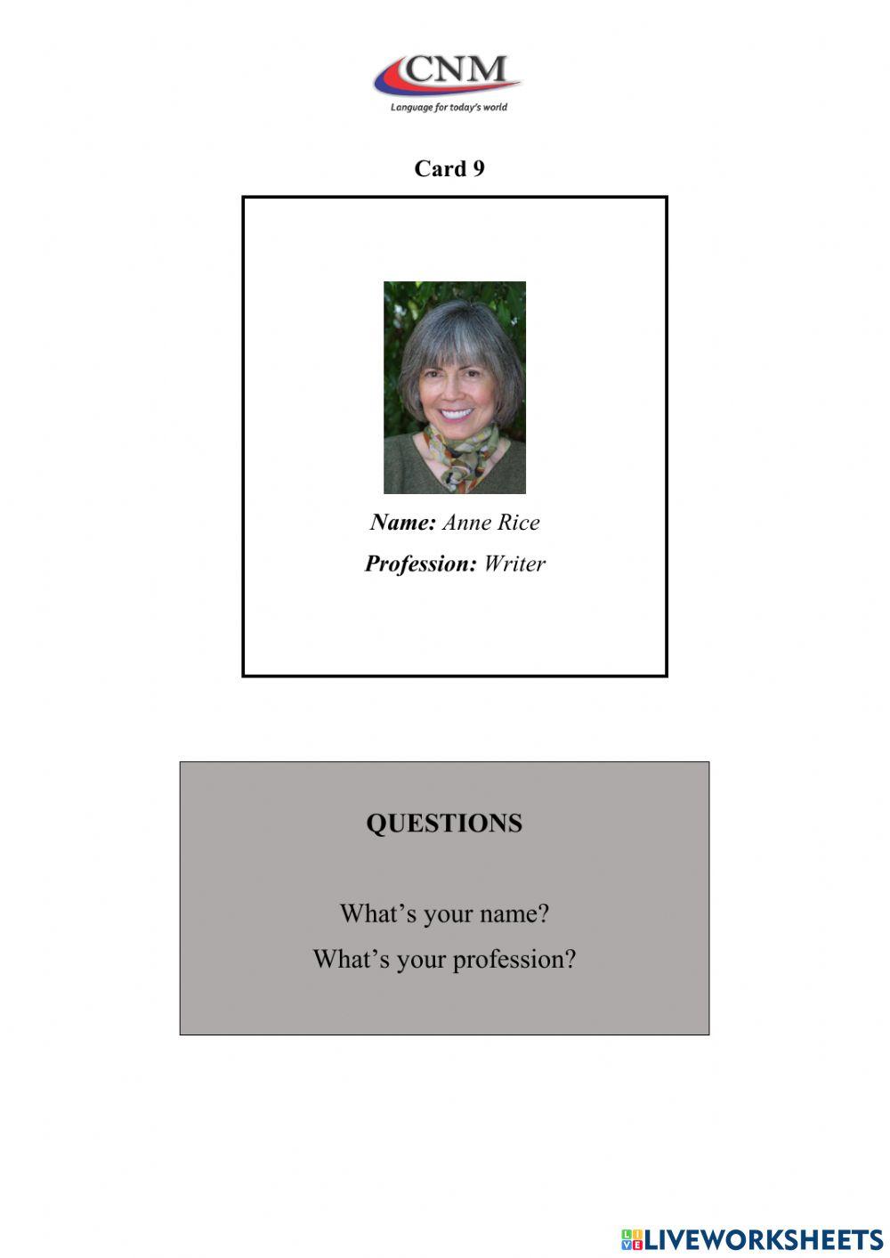 Professions - Adults - Level I