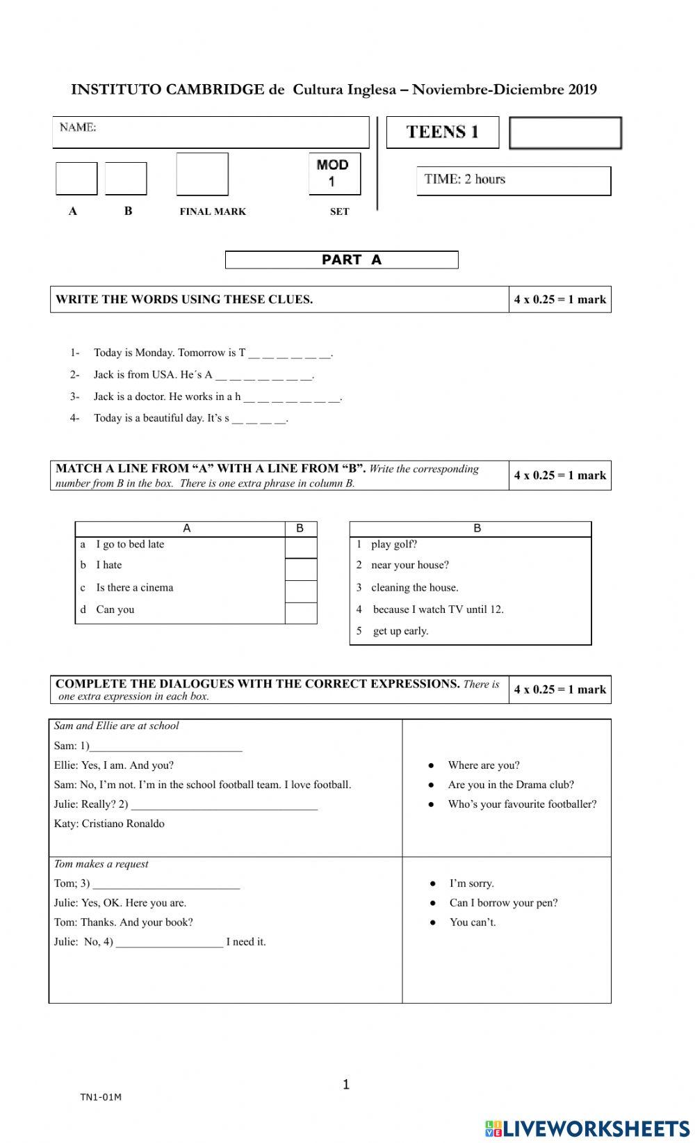 Teens 1 NOV DIC 2019 Mod 1