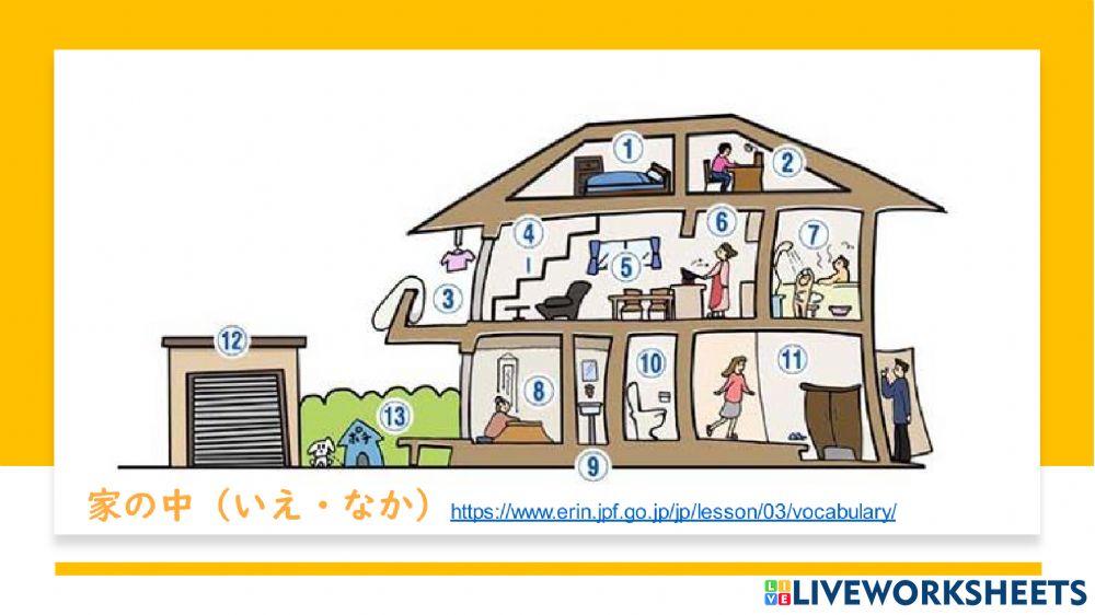 家・部屋（いえ・へや）