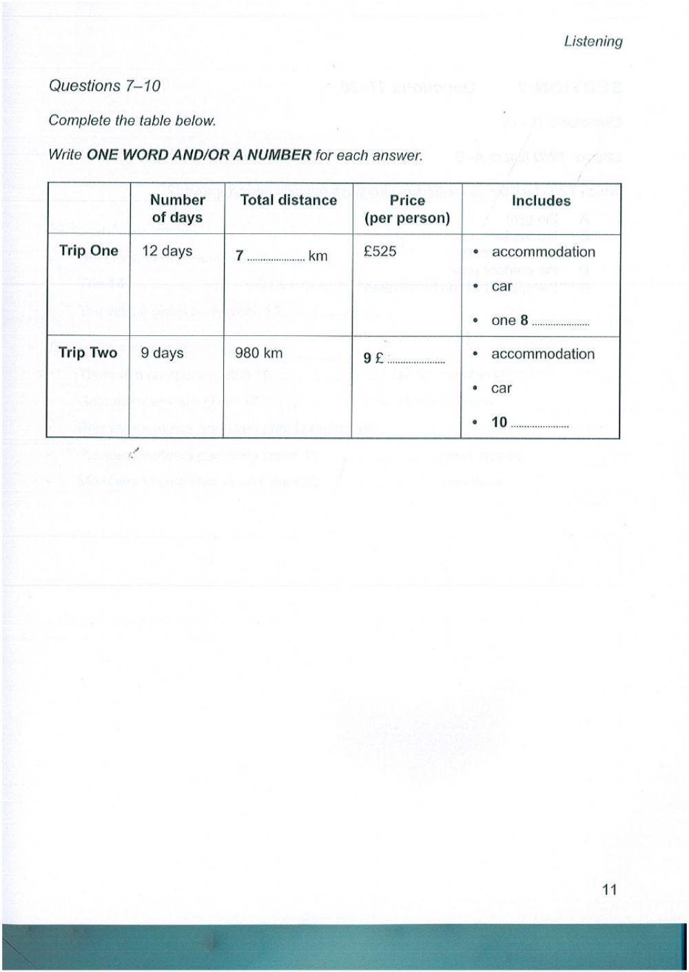 IELTS  10.1 Listening