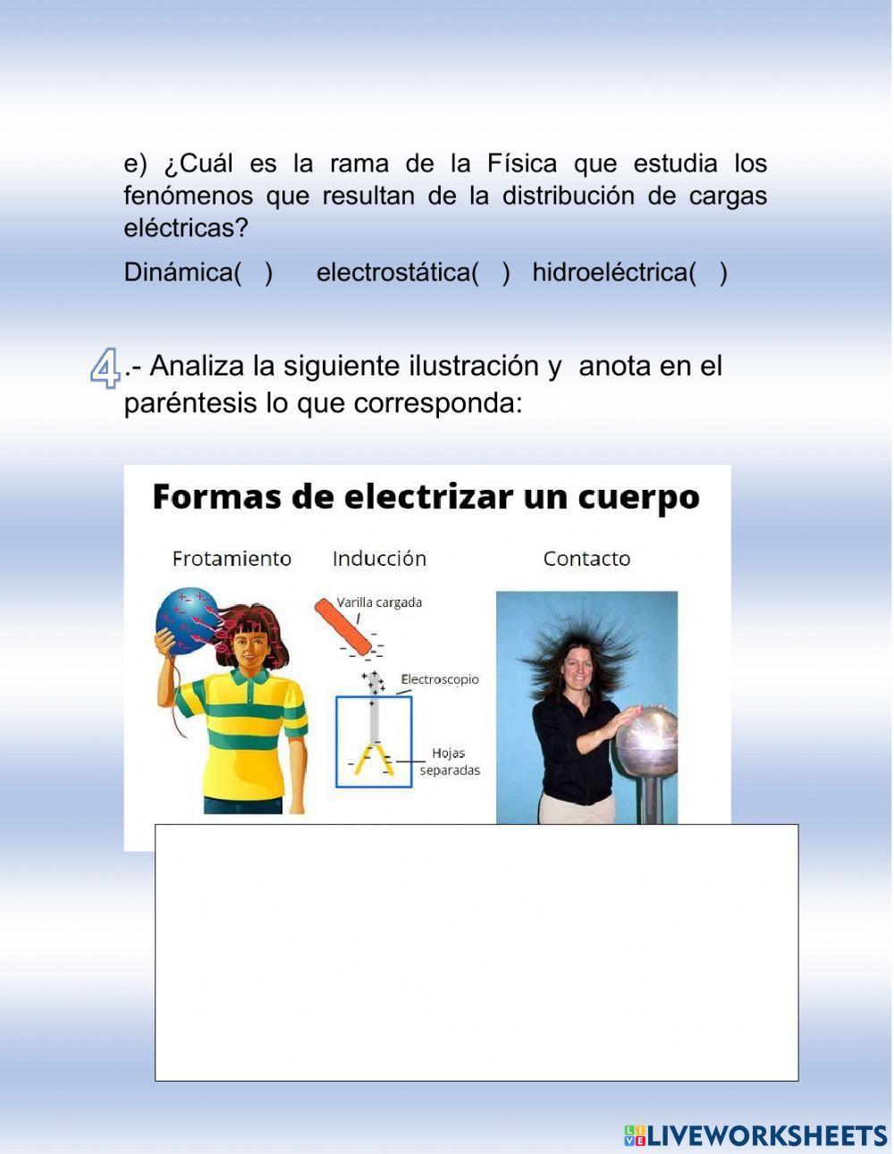 Electricidad y electrizacion