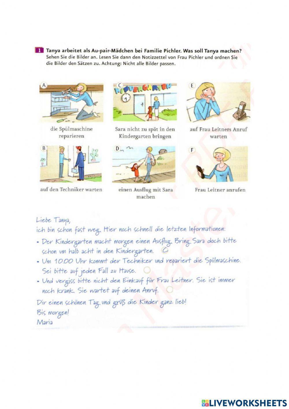 Aktivitäten im Haushalt