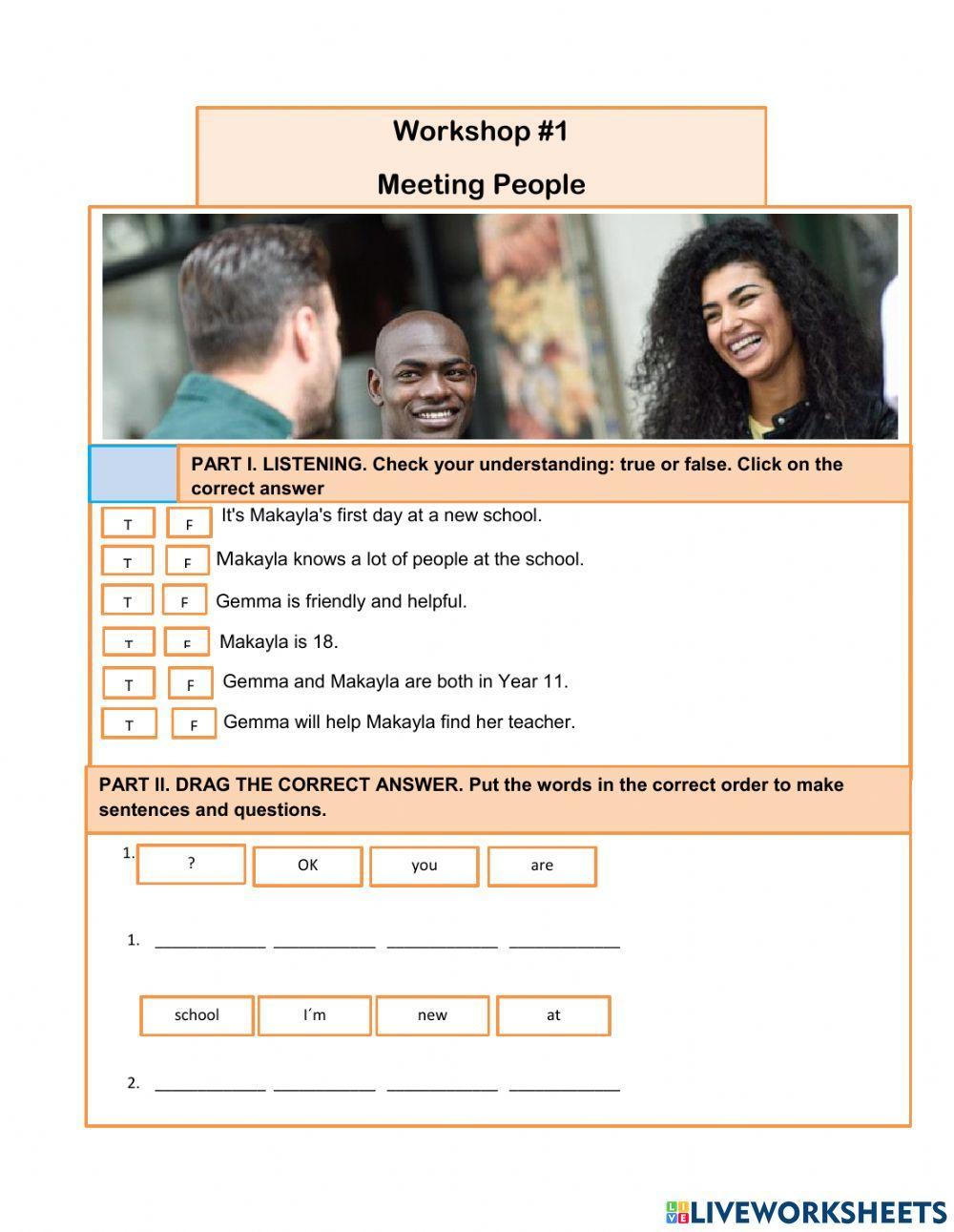 Meeting people