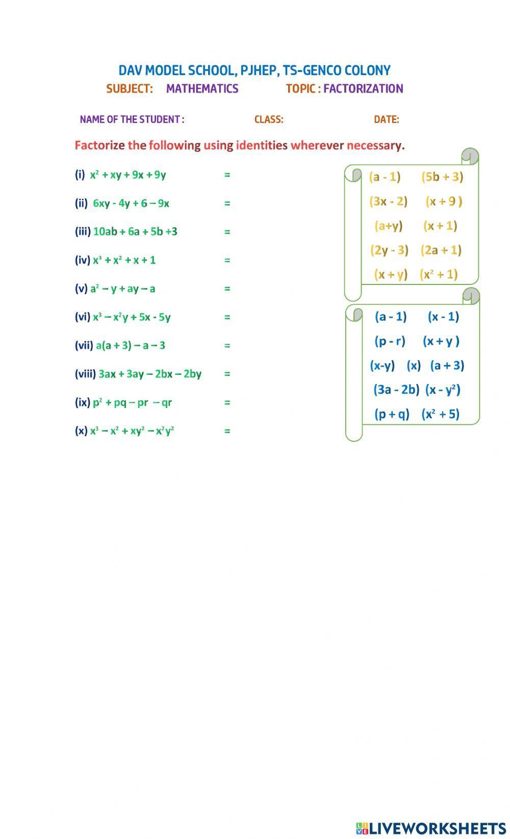 Factorization