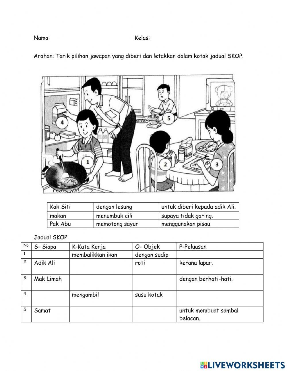 Bina ayat Bahagian A