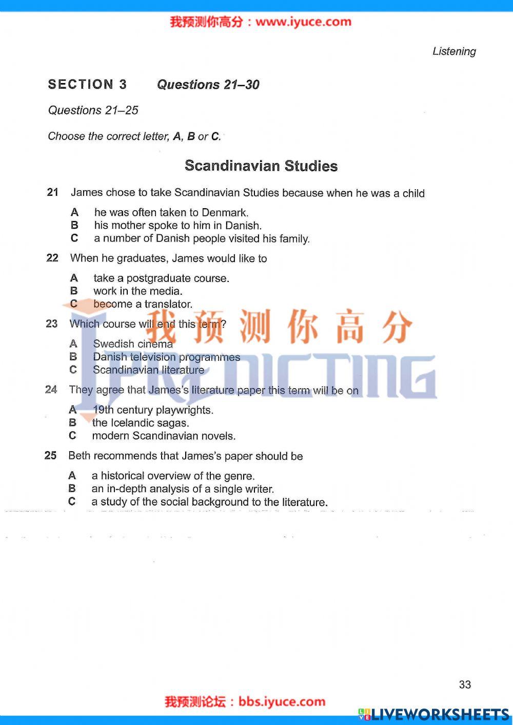 Ielts 12 - Test 6 - Listening