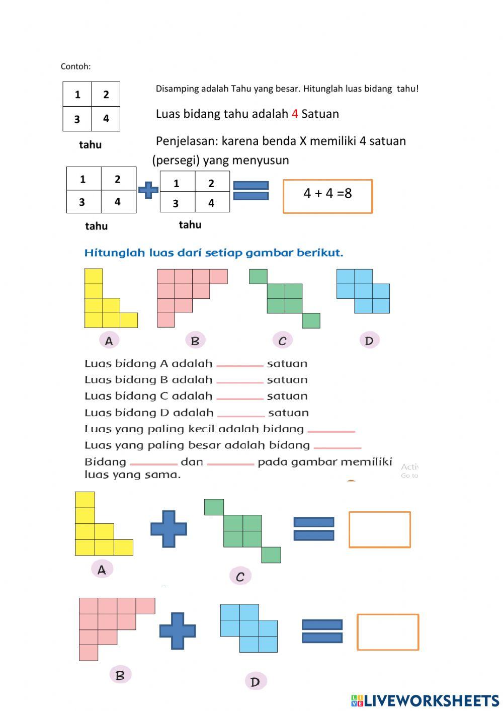 Lembar tugas matematika