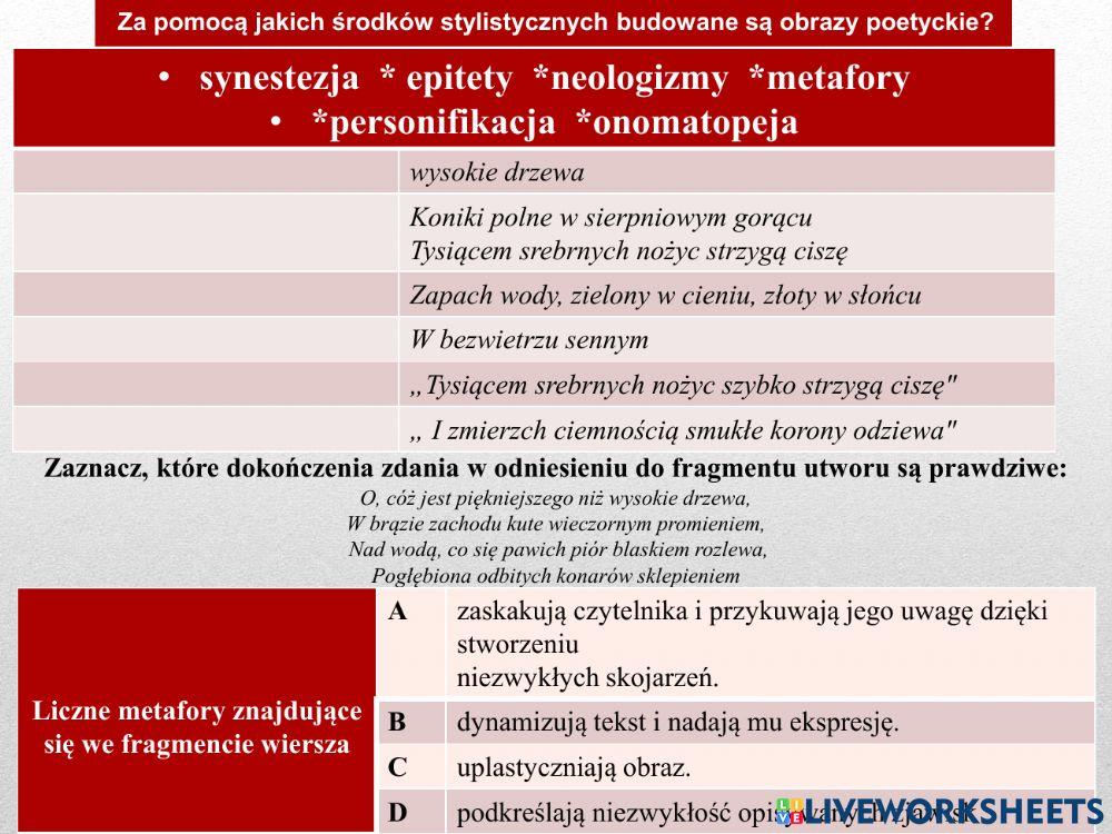 Jan Kochanowski - fraszka Na lipę
