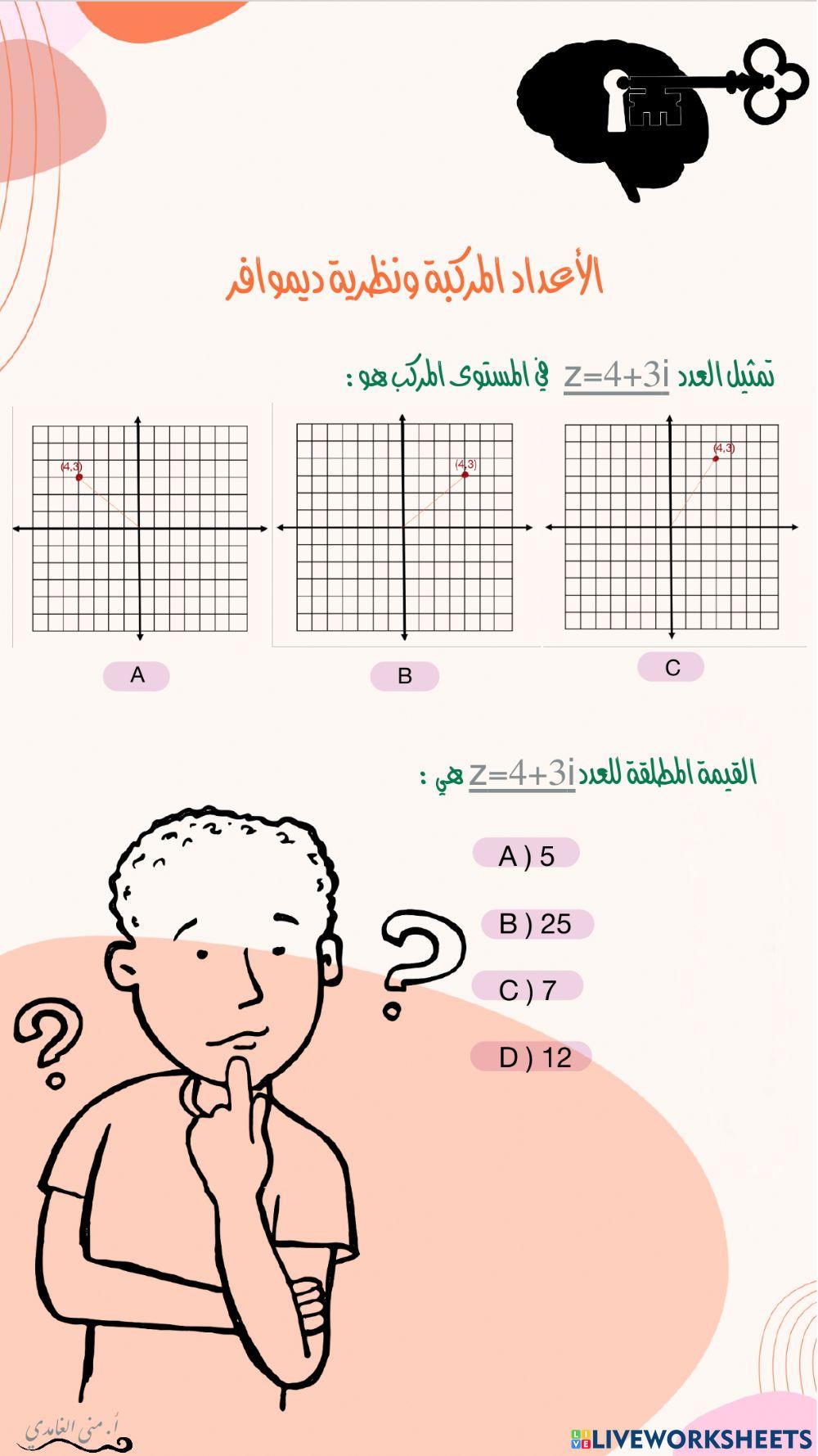 الاعداد المركبة ونظرية ديموافر
