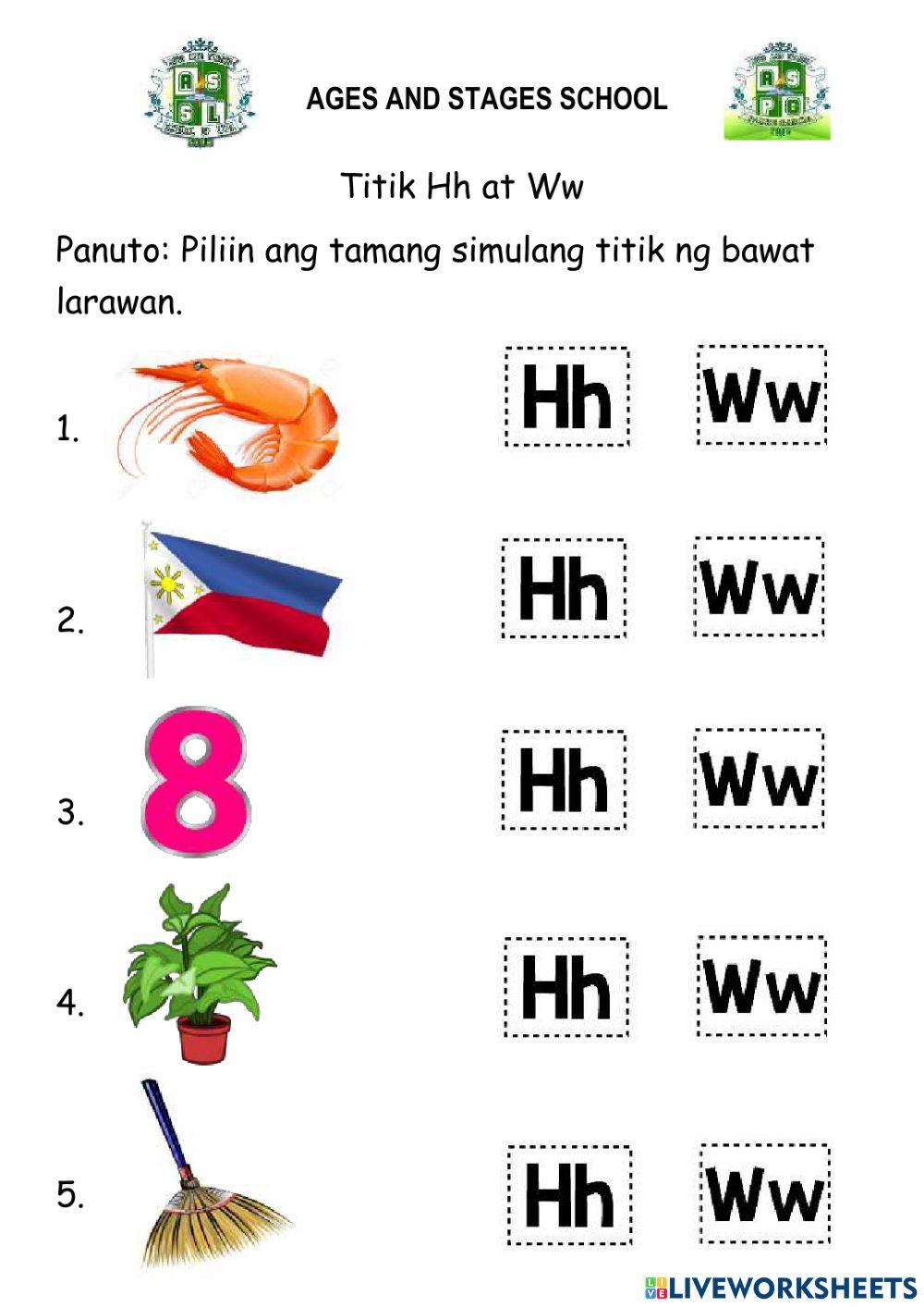 Titik Hh at Ww online exercise for Live Worksheets Titik Hh at Ww online exercise for Live Worksheets