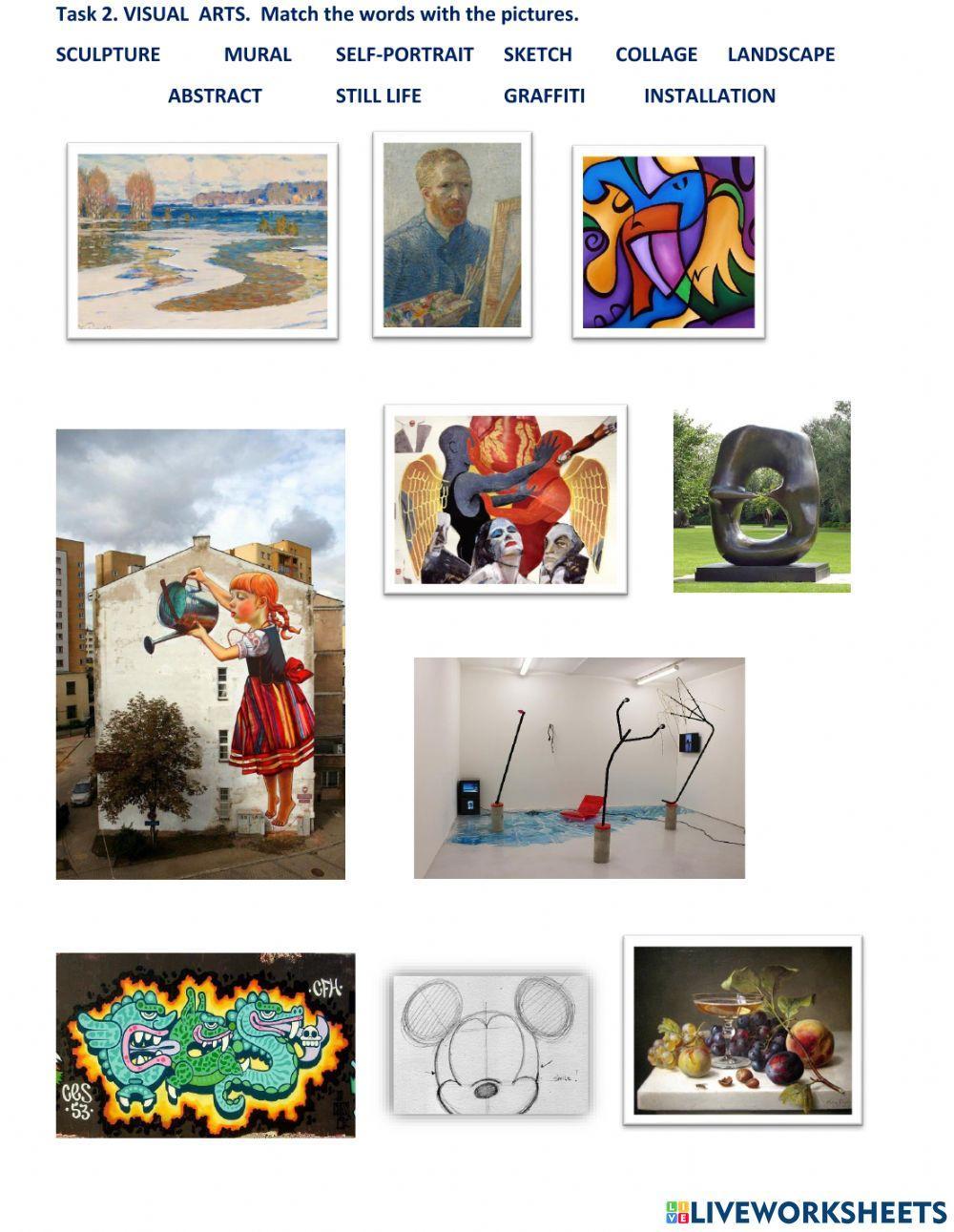 Vocabulary Music and Art