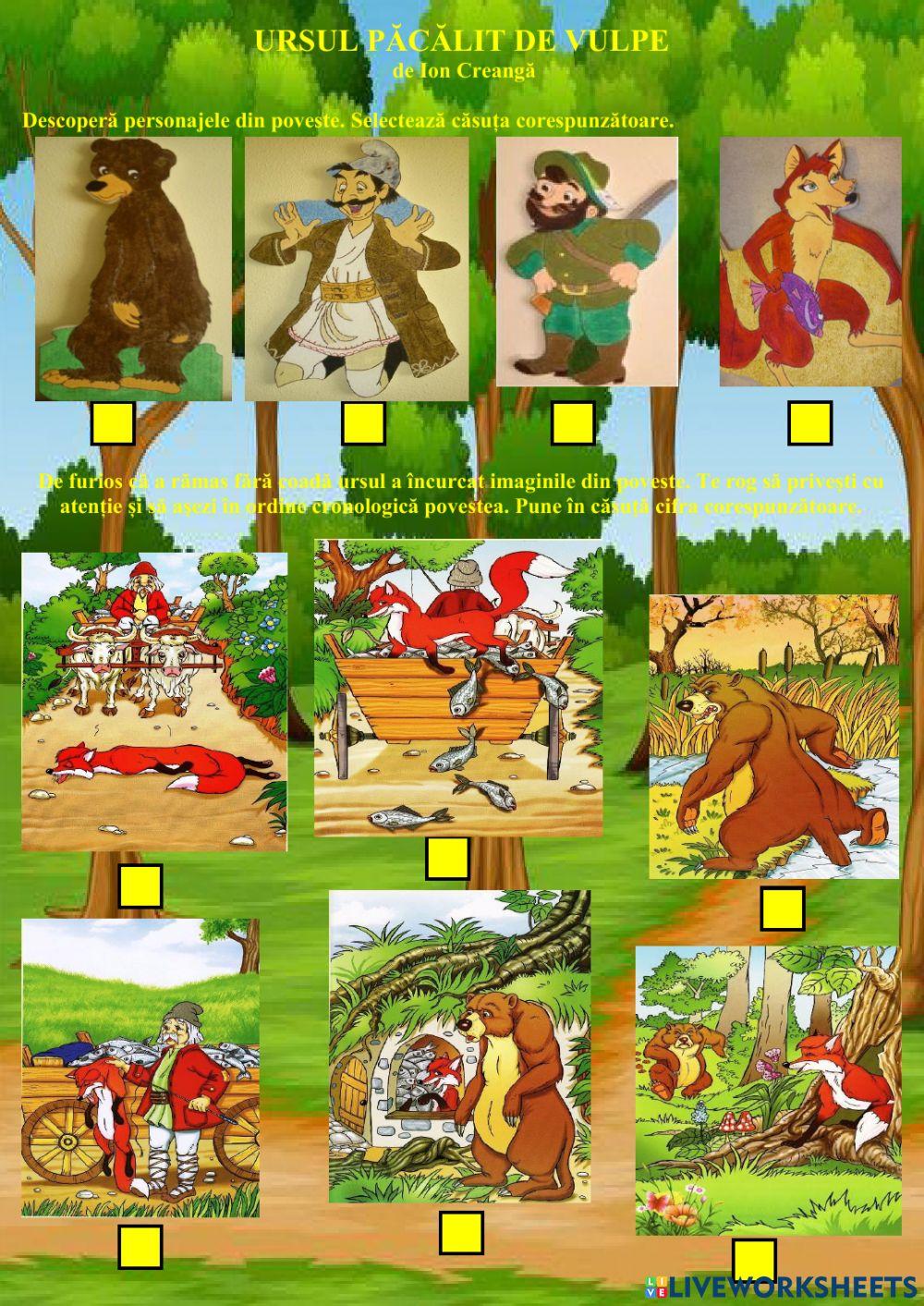 Ursul păcălit de vulpe