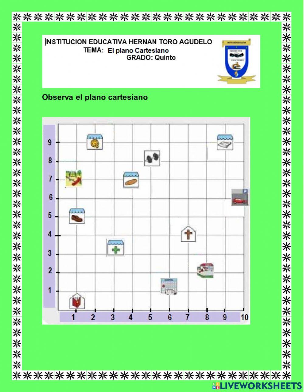 Coordenadas en el palno