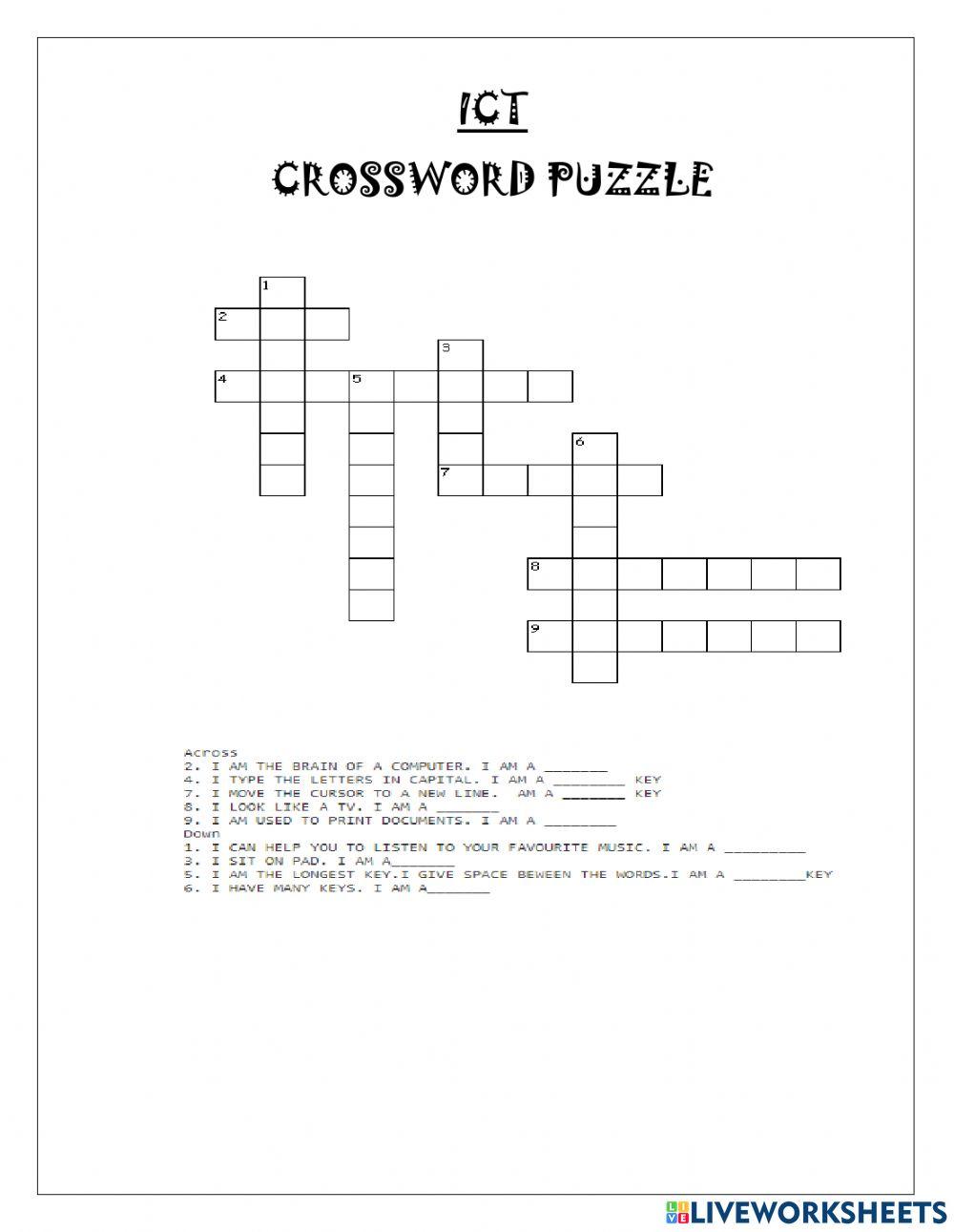 ICT Crossword
