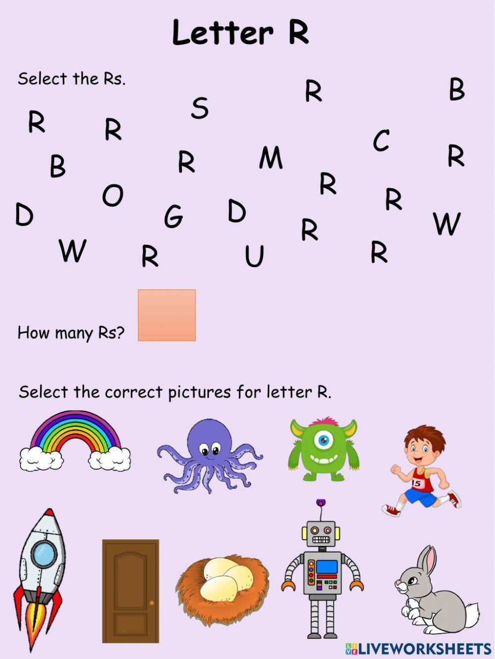 Letter R Letter R
