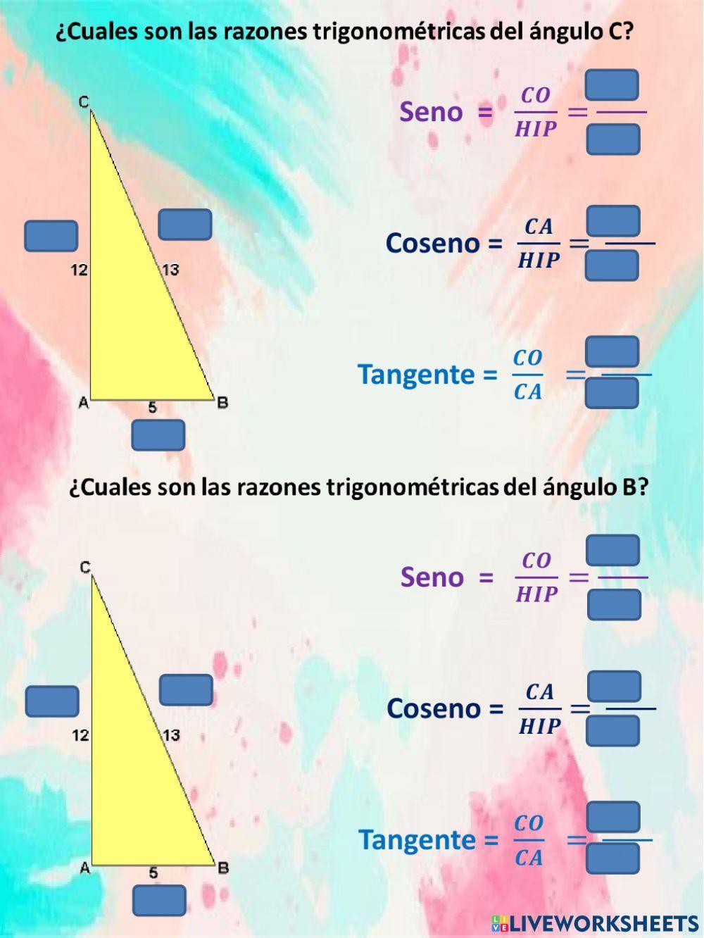 Razones trigonométricas