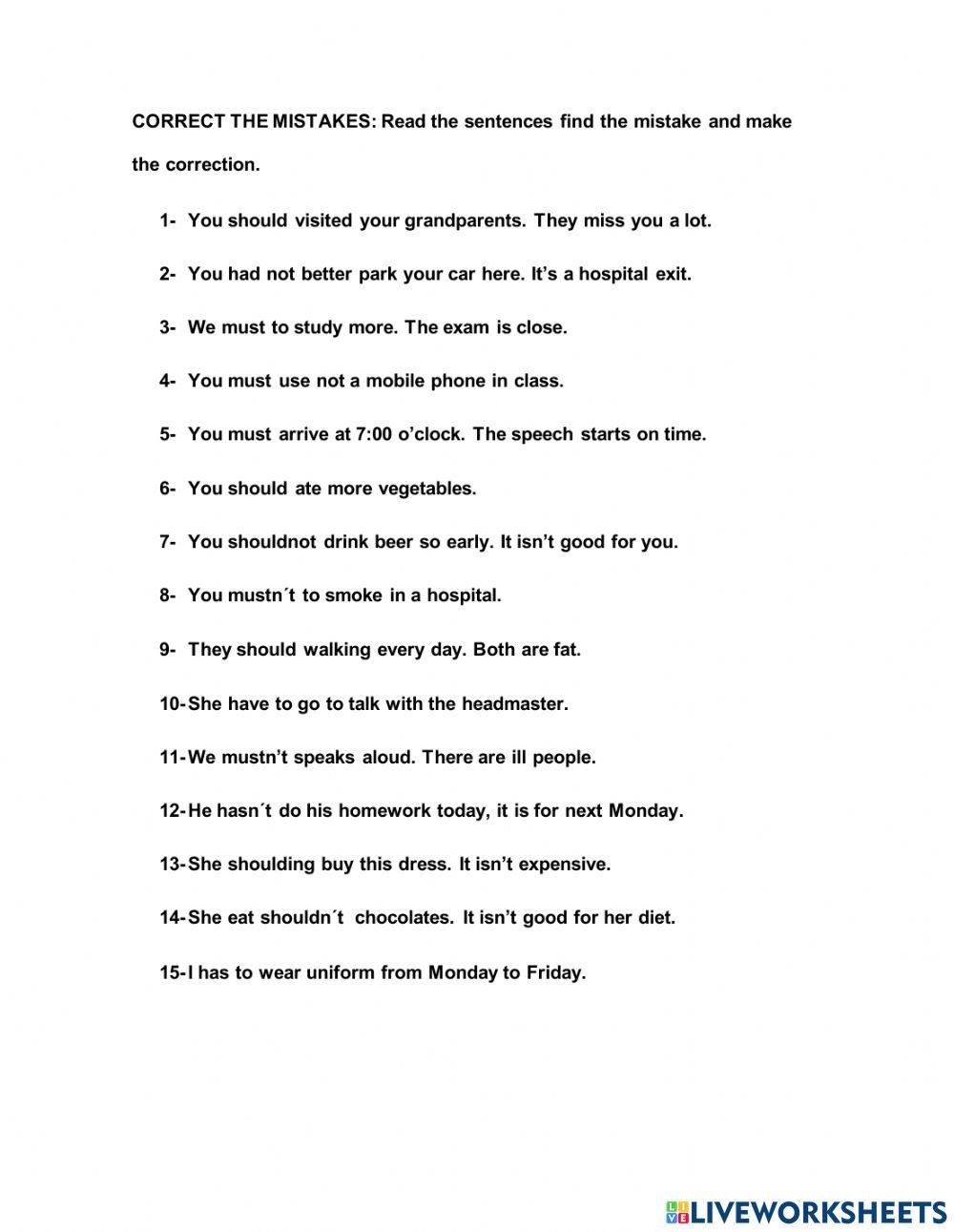 Modals of obligation