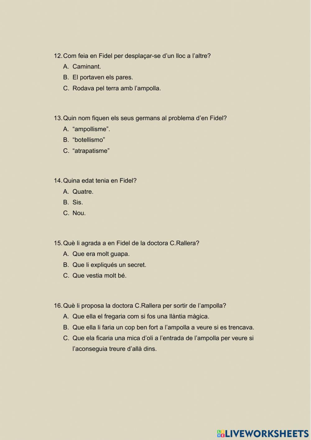 Fidel a l'ampolla (pàgina 1 a 21)