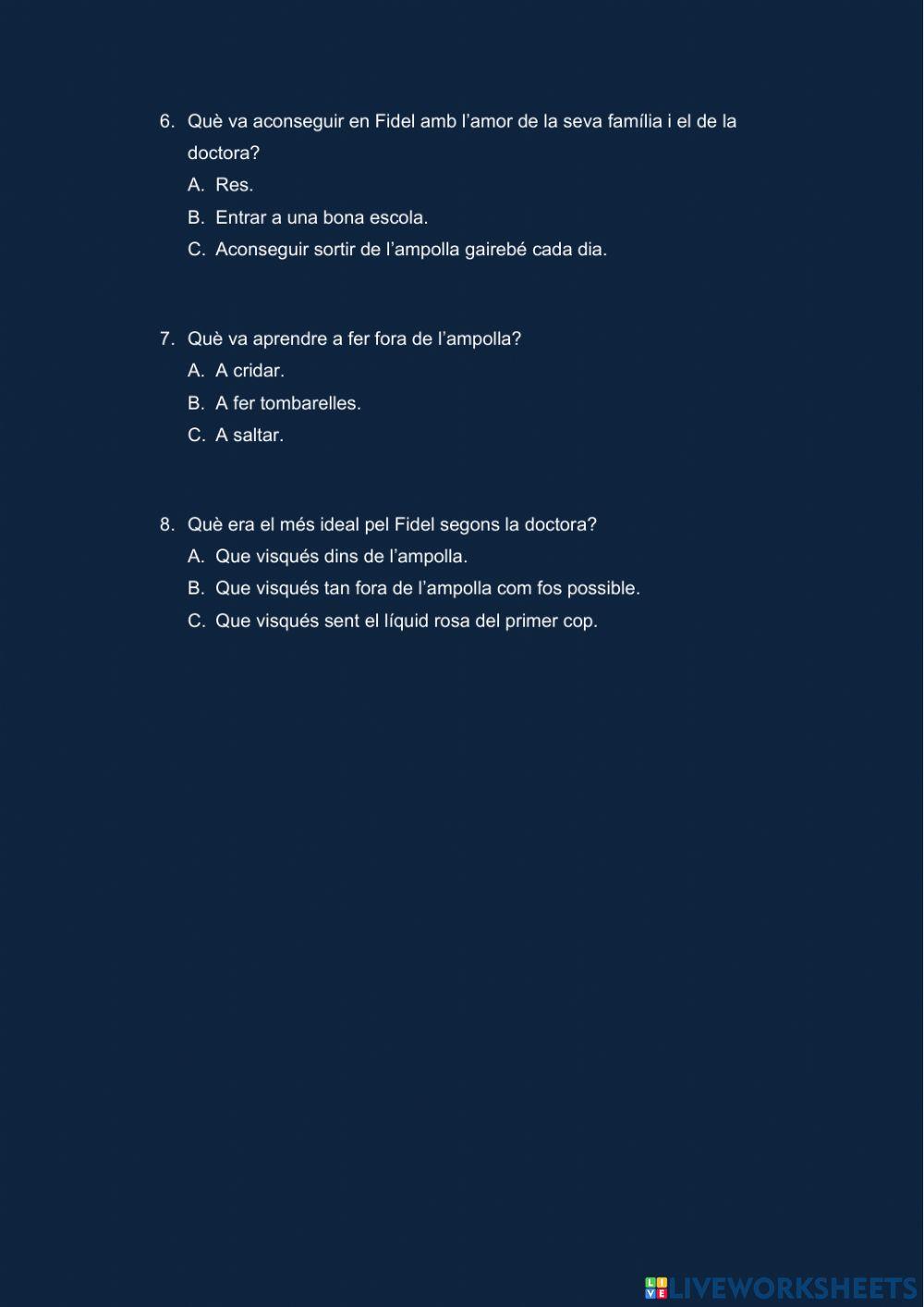 Fidel a l'ampolla (pàgina 33 a 43)